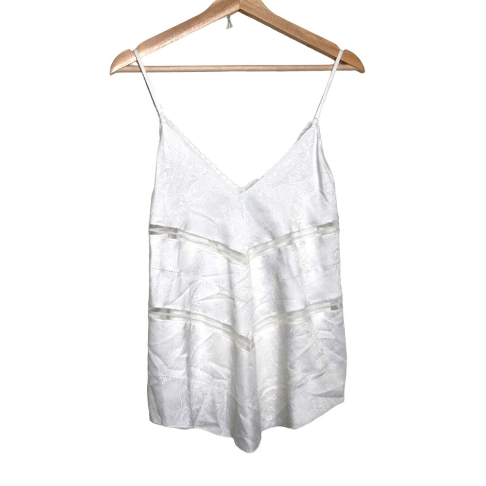 IRO White Maisie Cami Tank Top Size 2 36